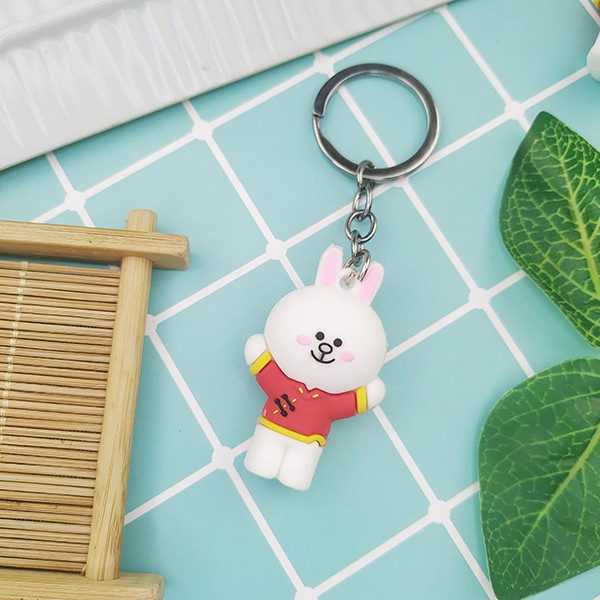 Móc khóa thỏ Cony mặc áo đỏ✅ FREESHIP  Có video thật Móc khóa thỏ Cony mặc áo đỏ dễ thương giá rẻ - Phát Huy Hoàng