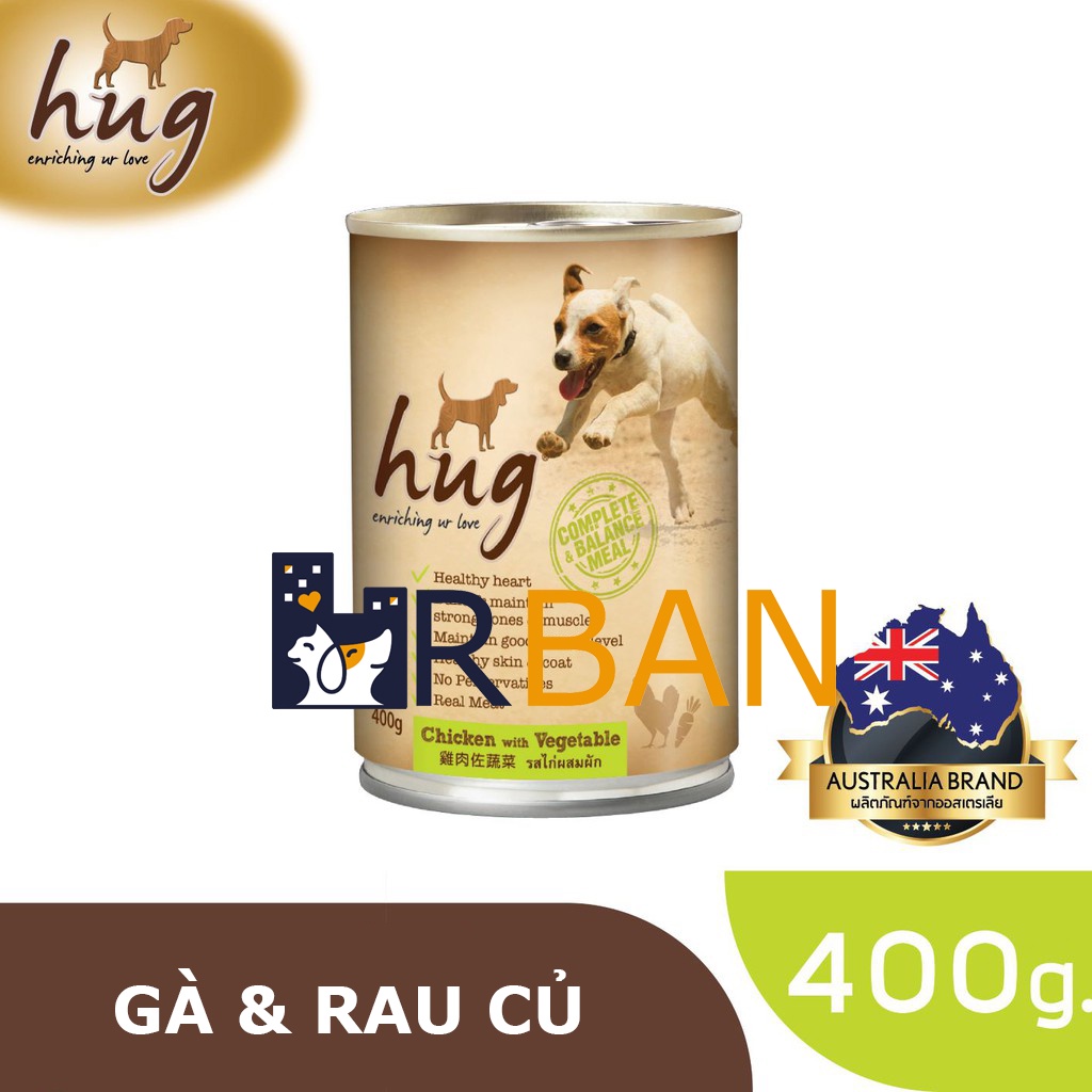 𝗨𝗿𝗯𝗮𝗻_𝗛𝘂𝗴_Pate Thái Lan cho chó trưởng thành lon lớn 400g