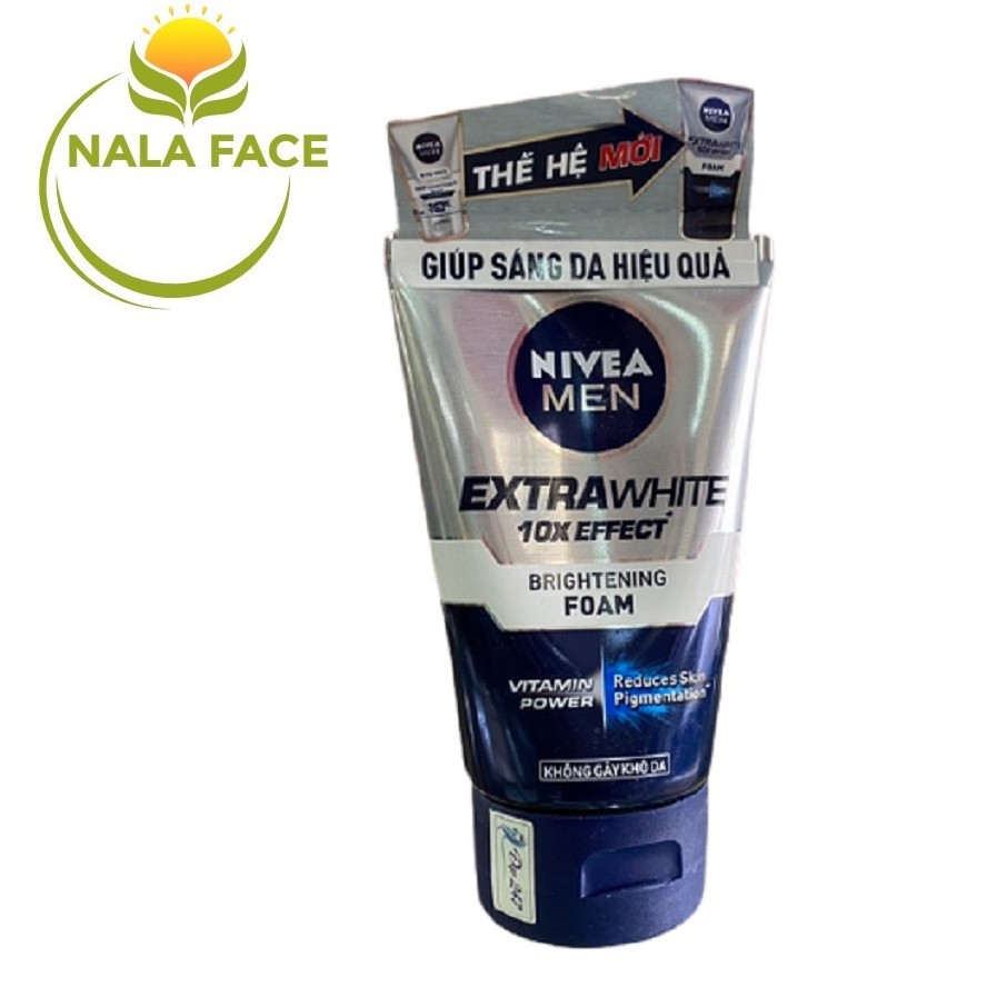 Sữa rửa mặt Nivea Men Extra White sáng da 100g