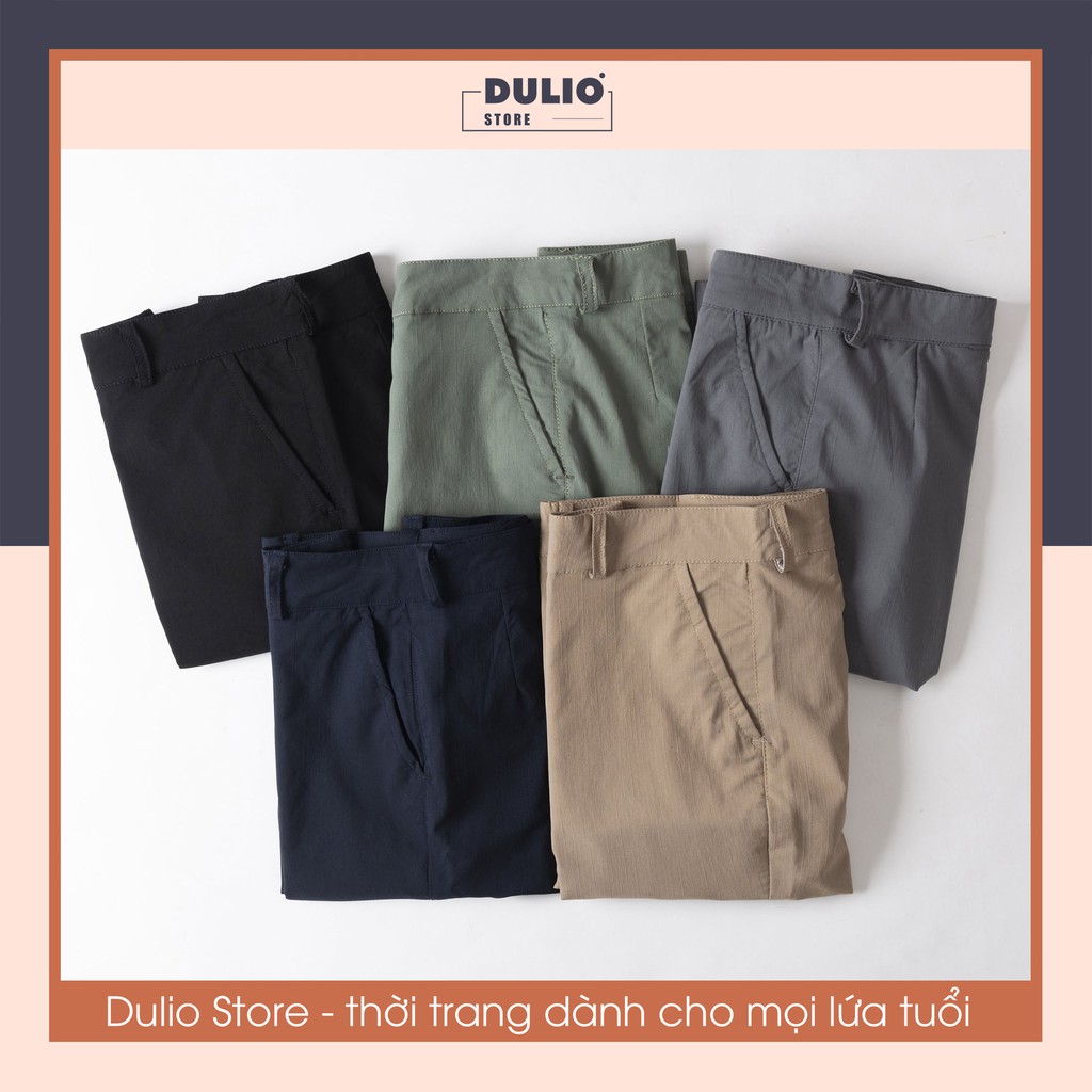 Quần short,Quần ngố đũi nam DULIO STORE 5 màu thời trang, kiểu dáng Hàn Quốc, vải đũi co dãn, mềm mịn thoáng mát