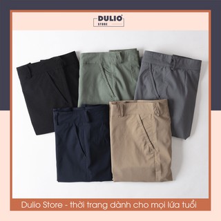 Quần short,Quần ngố đũi nam DULIO STORE 5 màu thời trang, kiểu dáng Hàn Quốc, vải đũi co dãn, mềm mịn thoáng mát