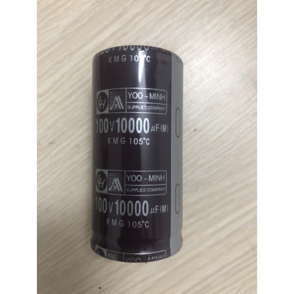 TỤ LỌC NGUỒN AMPLY 100V- 10000 µF NÂU