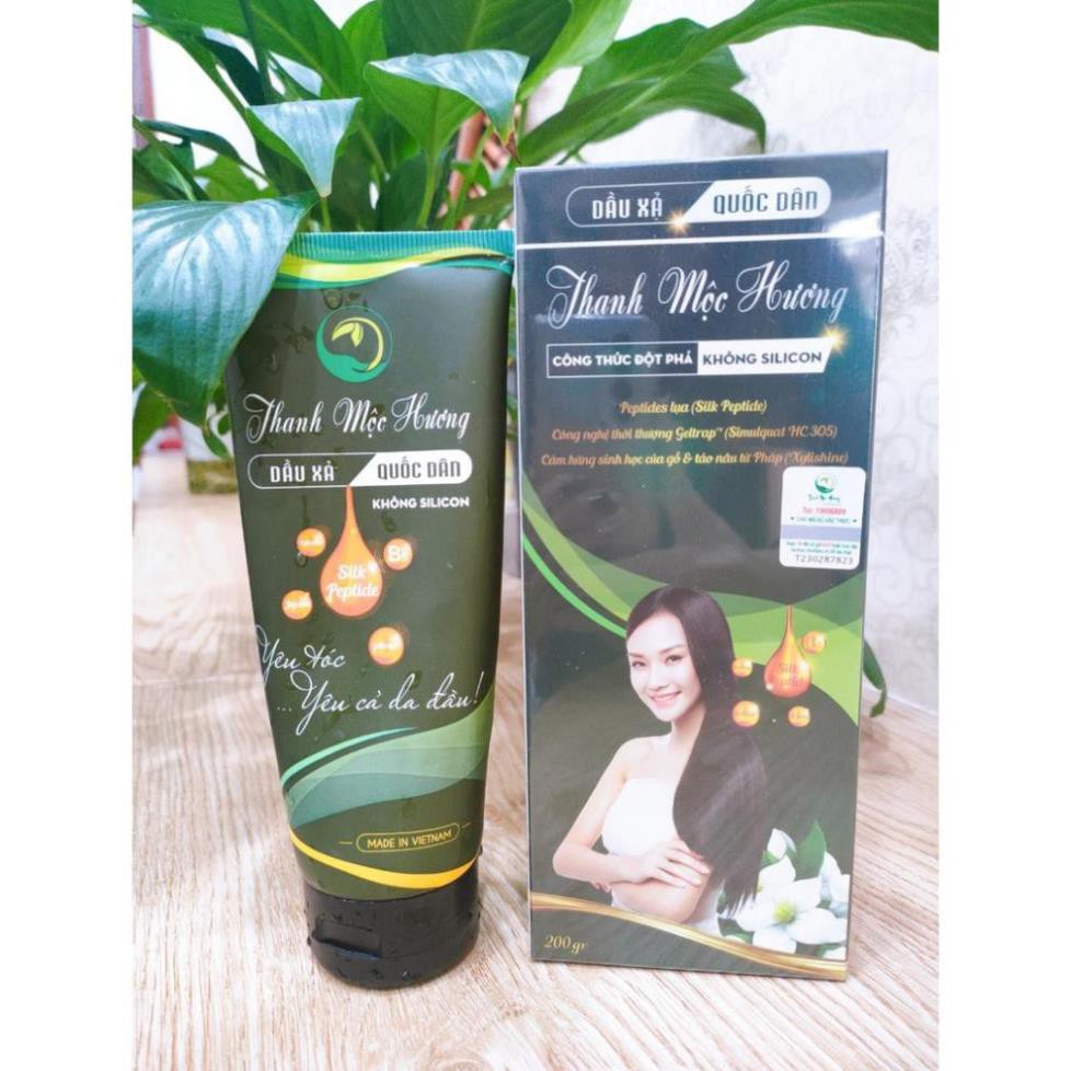 Dầu Xả Dược Liệu Thanh Mộc Hương KHÔNG SILICON 200gr(Phục hồi hư tổn, bóng mượt tự nhiên) | BigBuy360 - bigbuy360.vn