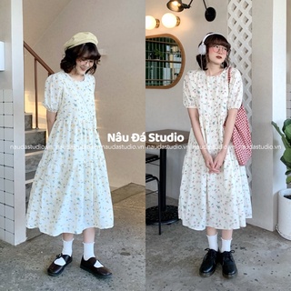 ĐẦM/VÁY VOAN BABYDOLL HOA (ảnh thật) - NÂU ĐÁ STUDIO.