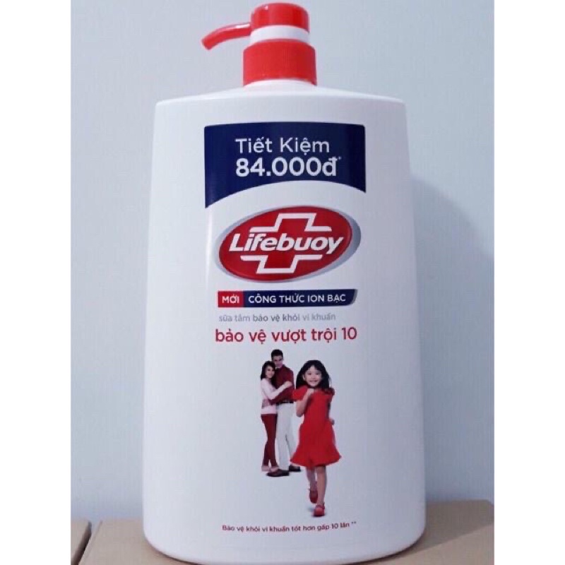 Sữa tắm Lifebuoy 1,1kg màu đỏ