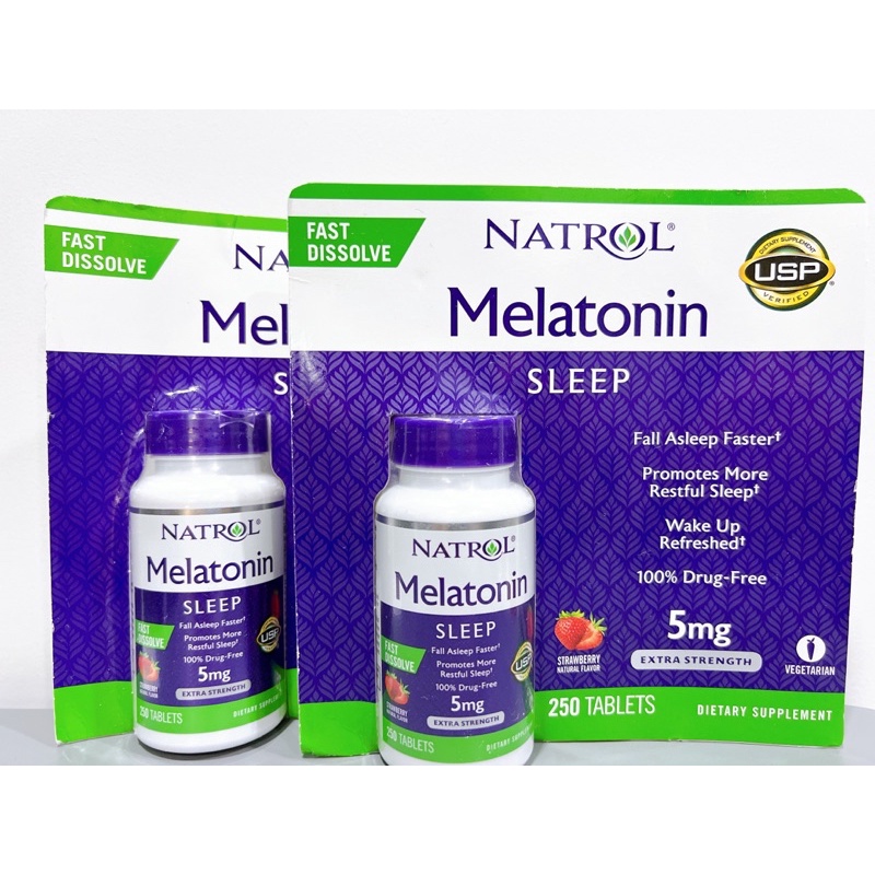 Viên Ngậm Ngủ Ngon Natrol Melatonin 5mg 250 viên
