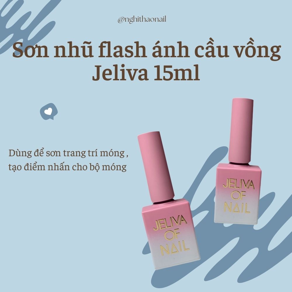 Sơn nhũ flash ánh cầu vồng Jeliva 15ml