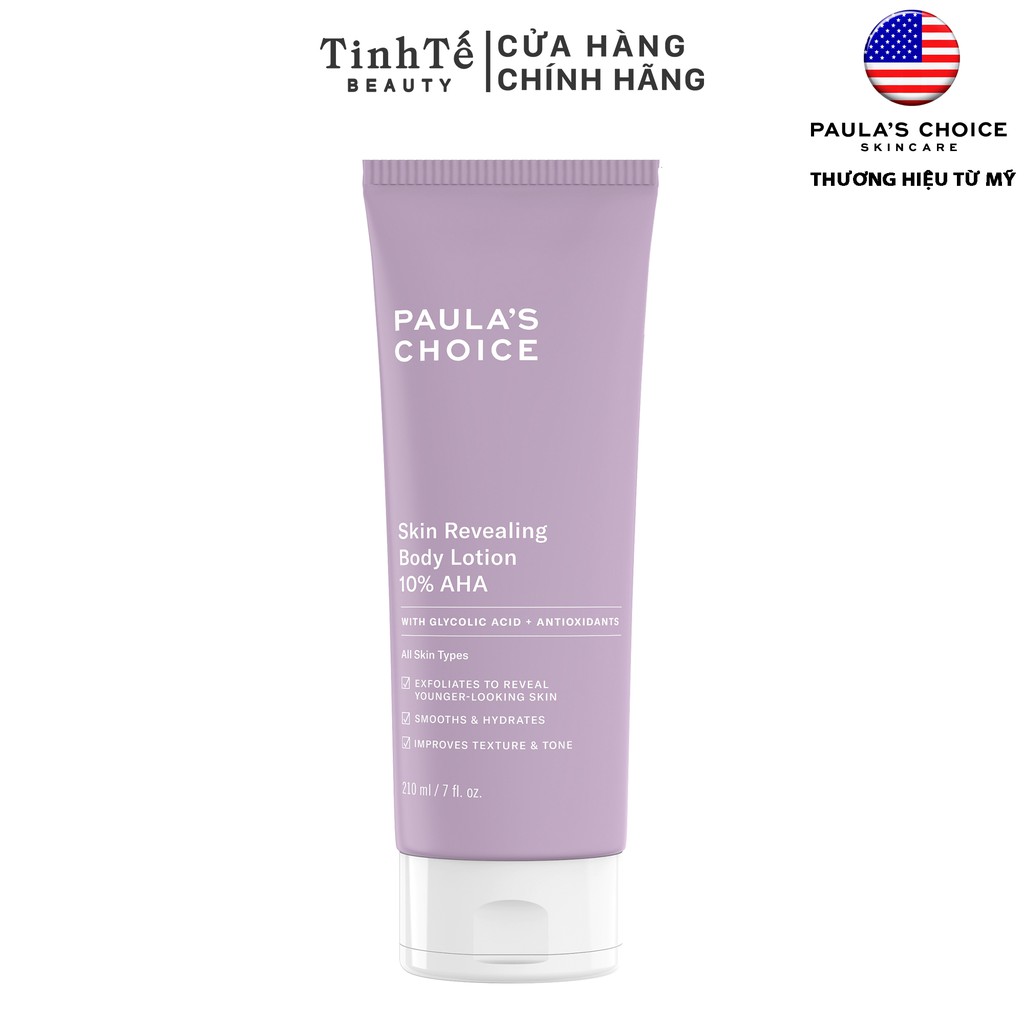 Tinh chất dưỡng thể 10% Paula's Choice AHA RESIST Skin Revealing Body Lotion with 10% AHA 210ml