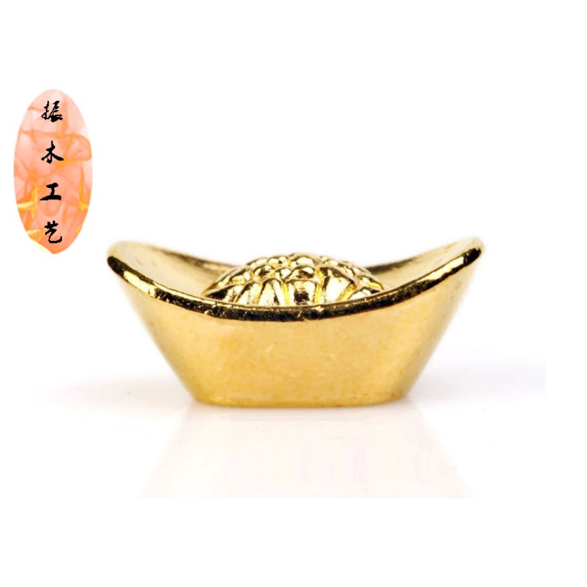 1 Thỏi Vàng Thần Tài Sang Trọng, Hoài Cổ, KIM NGUYÊN BẢO, (Ngô) cỡ 2.8cm - biểu tượng cho sự sung túc, giàu có, tài lộc