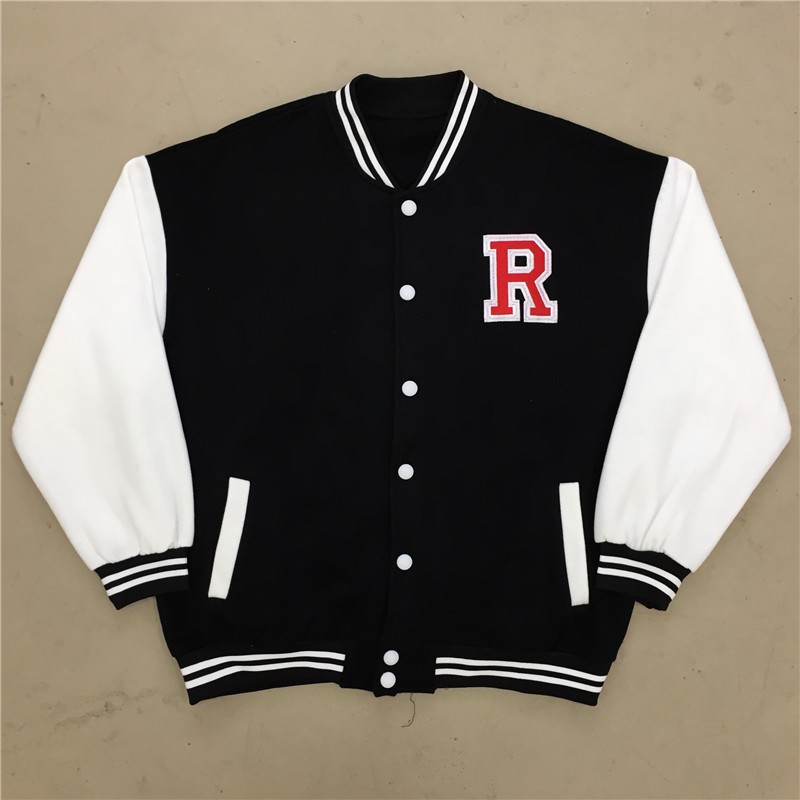 (A5000) áo khoác bóng chày ulzzang bomber M L XL hai màu xanh đen(kèm video) | BigBuy360 - bigbuy360.vn