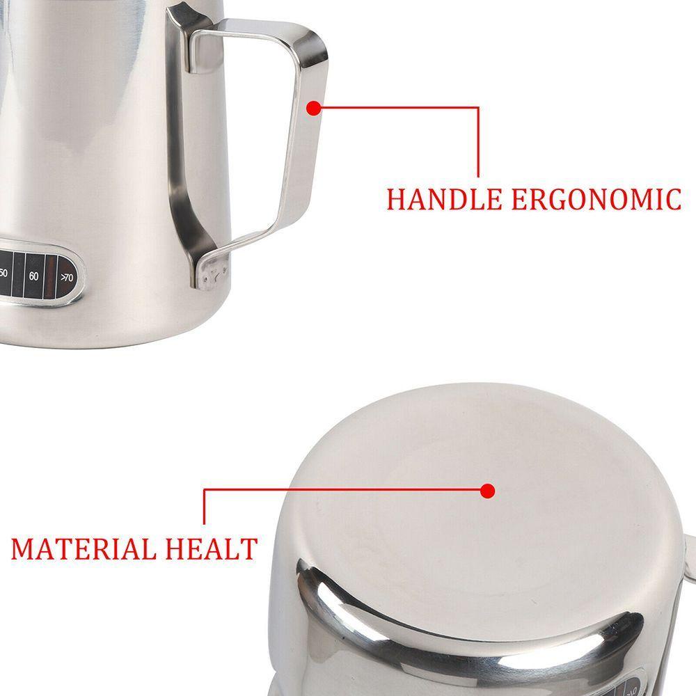 Cốc Hấp Sữa Tạo Bọt Có Màn Hình Hiển Thị Nhiệt Độ