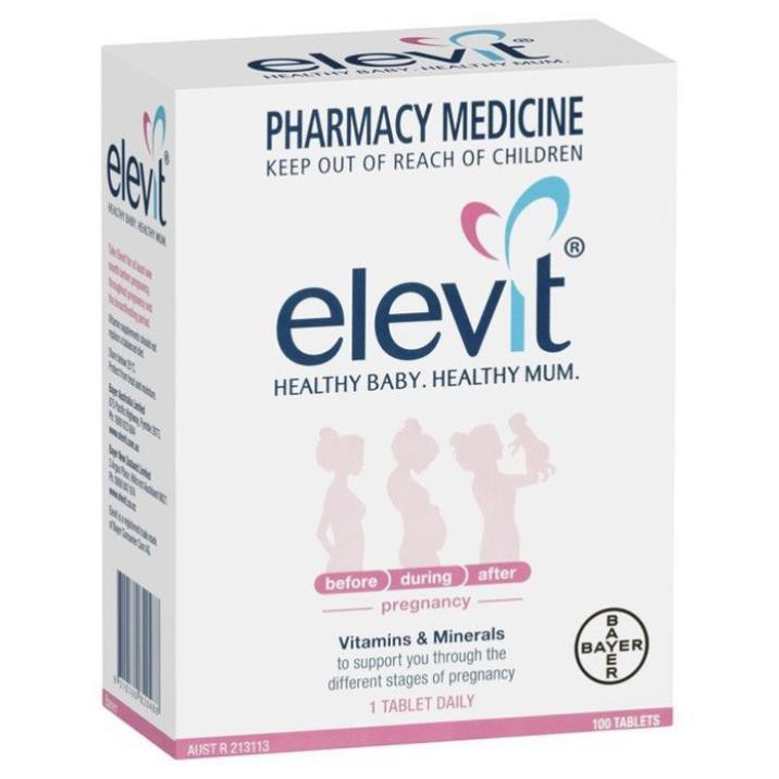 Vitamin tổng hợp bầu ❤️FREESHIP👍 Elevit Bầu Úc ❤️ dùng cho phụ nữ mang thai và cho con bú