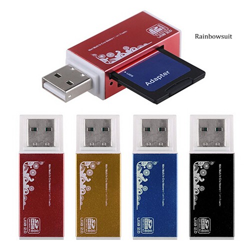 Đầu Đọc Thẻ Nhớ Đa Năng Usb 2.0 Cho Micro Sd Sdhc Tf M2 Mmc Ms Pro Duo