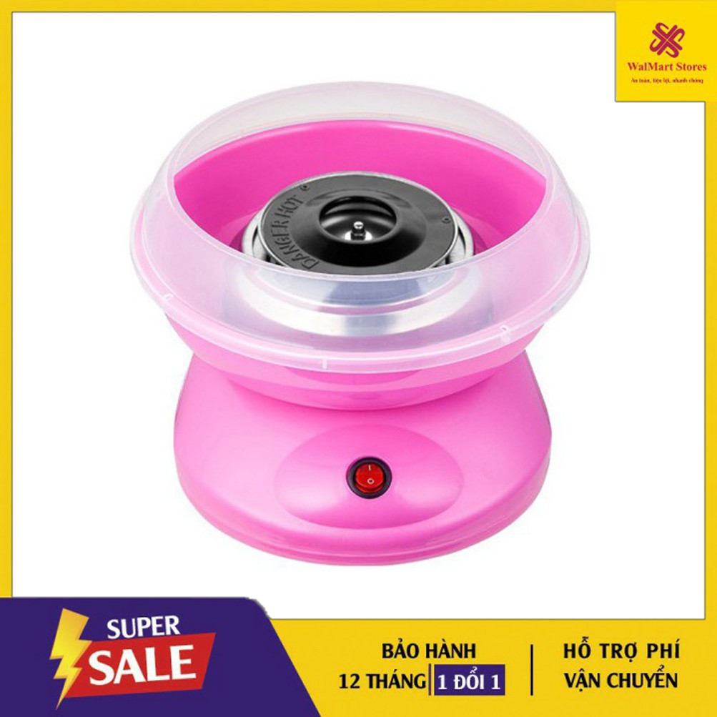 Máy làm kẹo bông gòn mini Cotton candy maker + Tặng 1 muỗng + 10 que quấn kem