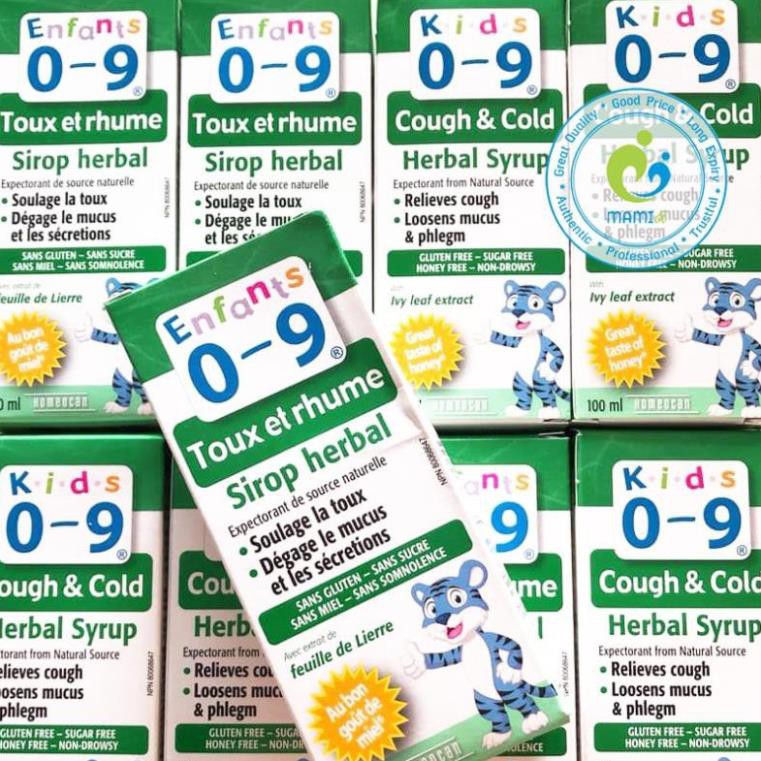 Siro lá thường xuân (100ml) giúp giảm đa triệu chứng cho bé từ 0-12 tuổi Kids 0-9 Herbal Cough & Cold Syrup, Canada