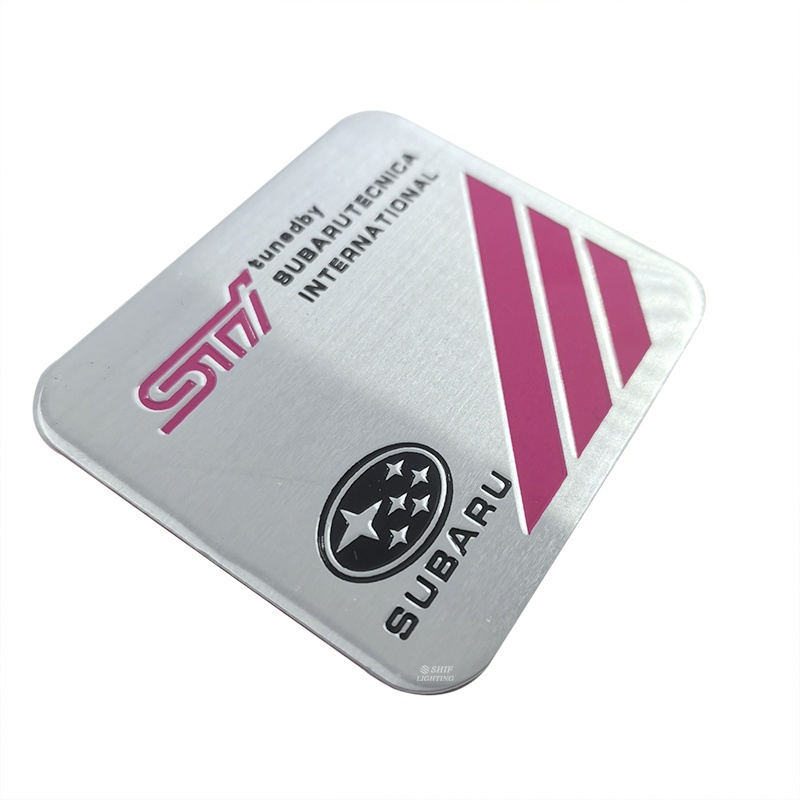 FENDER 1 Miếng Dán Logo Bằng Nhôm Trang Trí Cho Xe Hơi SUBARU STI TECNICA