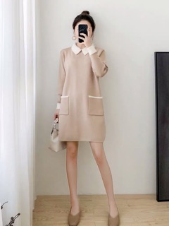 (HÀNG ORDER) Váy len lông suông dáng dài GNCM
