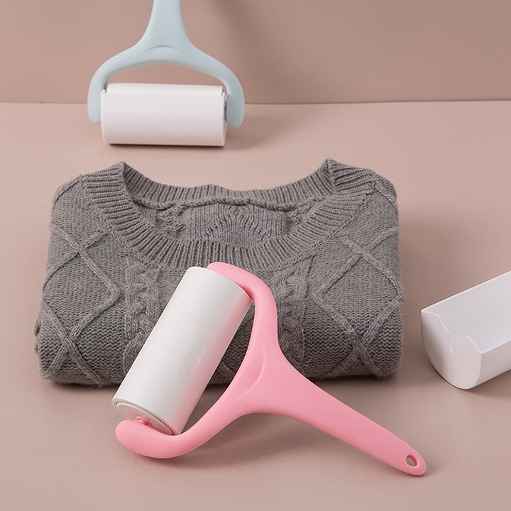 Cây Lăn Bụi Làm Sạch Quần Áo, Lông Chó Mèo, Sợi Tóc, Ga Giường, Sofa Tông Màu Pastel