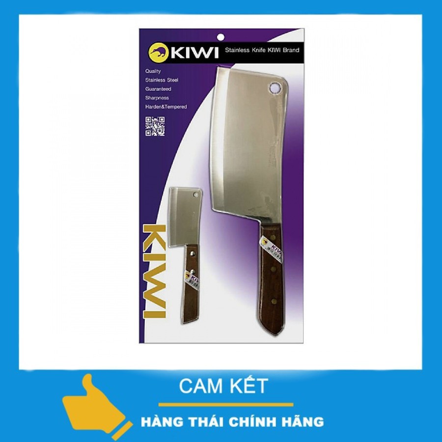 Bộ Dao 2 Món Kiwi Vnset-D (850,504) Cán Gỗ Cao Cấp Thái Lan