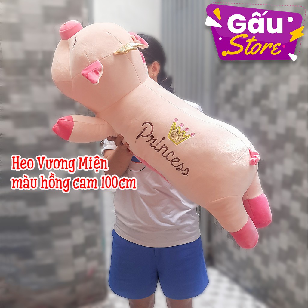 Gấu Bông Heo Vương Miện Nhồi Bông (nhiều size)