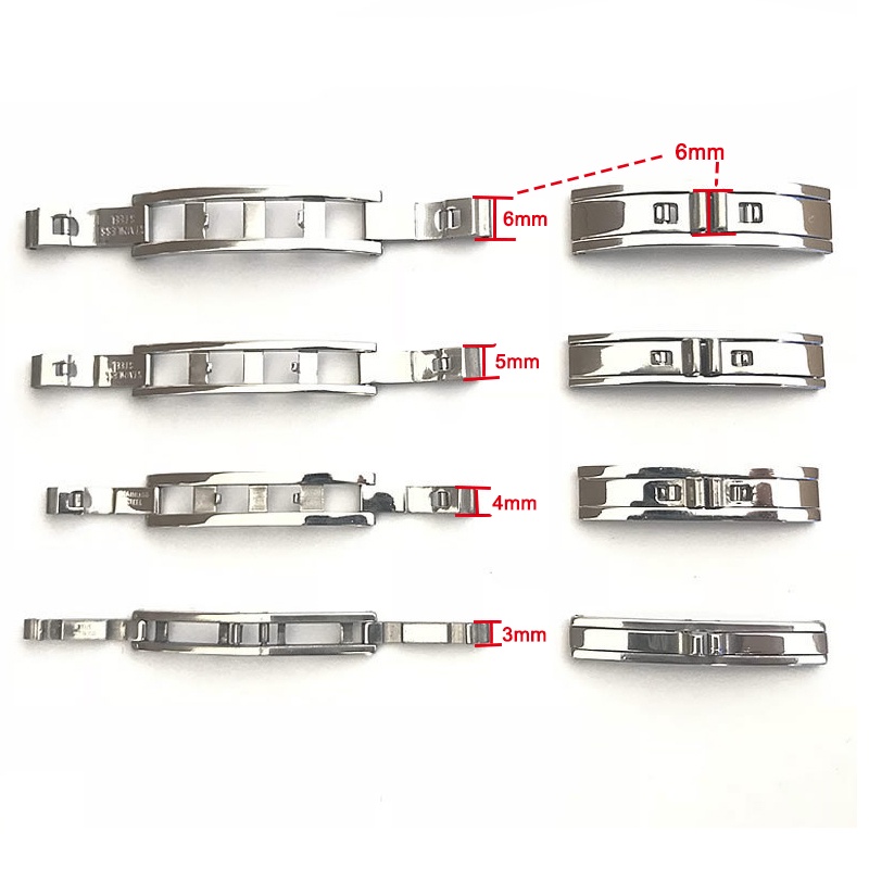 Khóa Bướm Cài Đôi Cho Đồng Hồ Đeo Tay 3/4/5/6mm