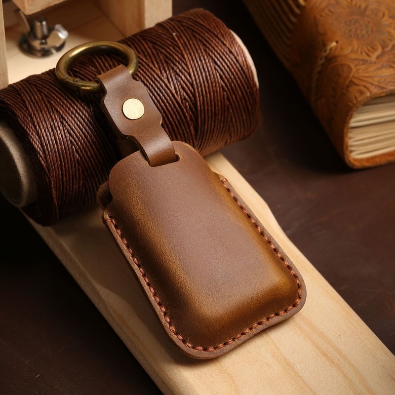 Ốp Bảo Vệ Chìa Khóa Xe Hơi Volkswagen Passat Meiteng Golf Tiguan Tilap Lavida Bằng Chất Liệu Da Thật Handmade