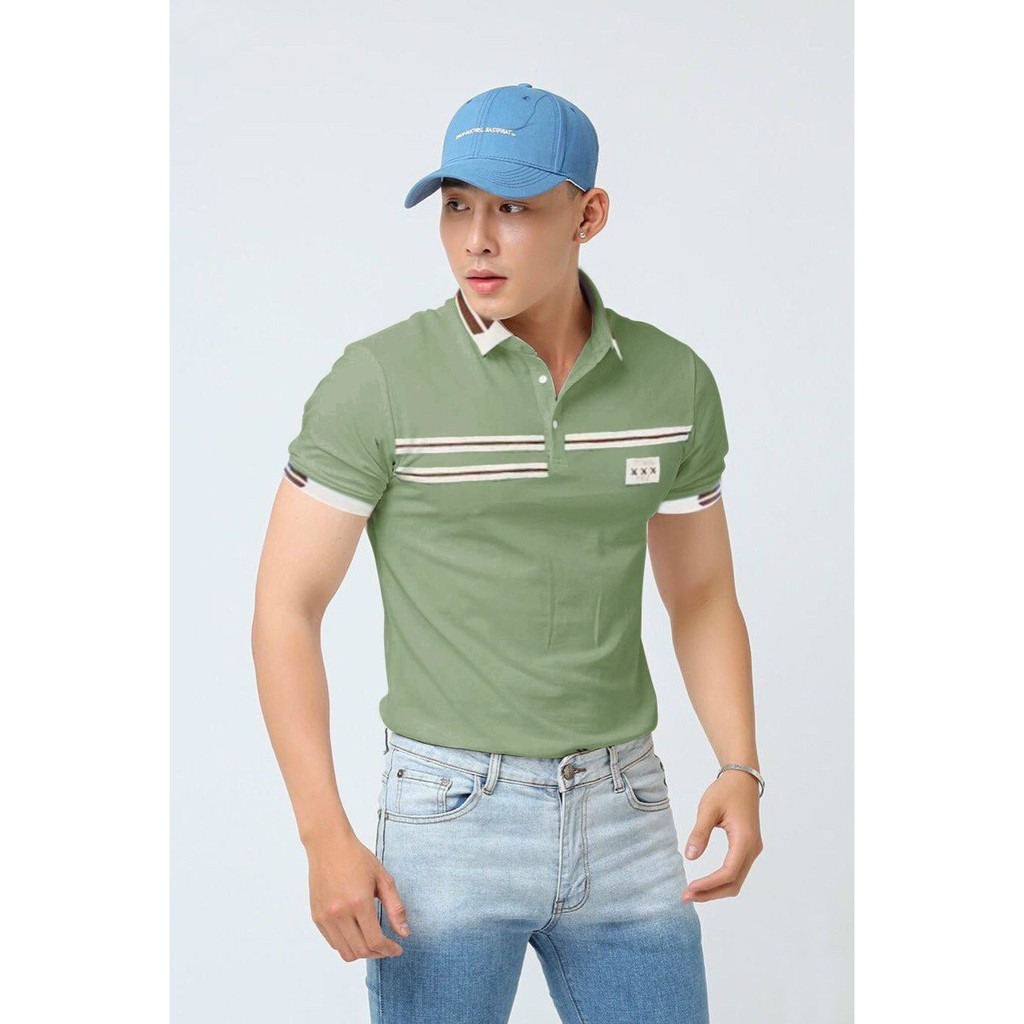 Áo Thun Nam Ngắn Tay Có Cổ  𝐅𝐑𝐄𝐄 𝐒𝐇𝐈𝐏  Áo Phông Nam Đẹp Vải Thun Co Giãn Thời Trang Hpfashion - ATNCT49