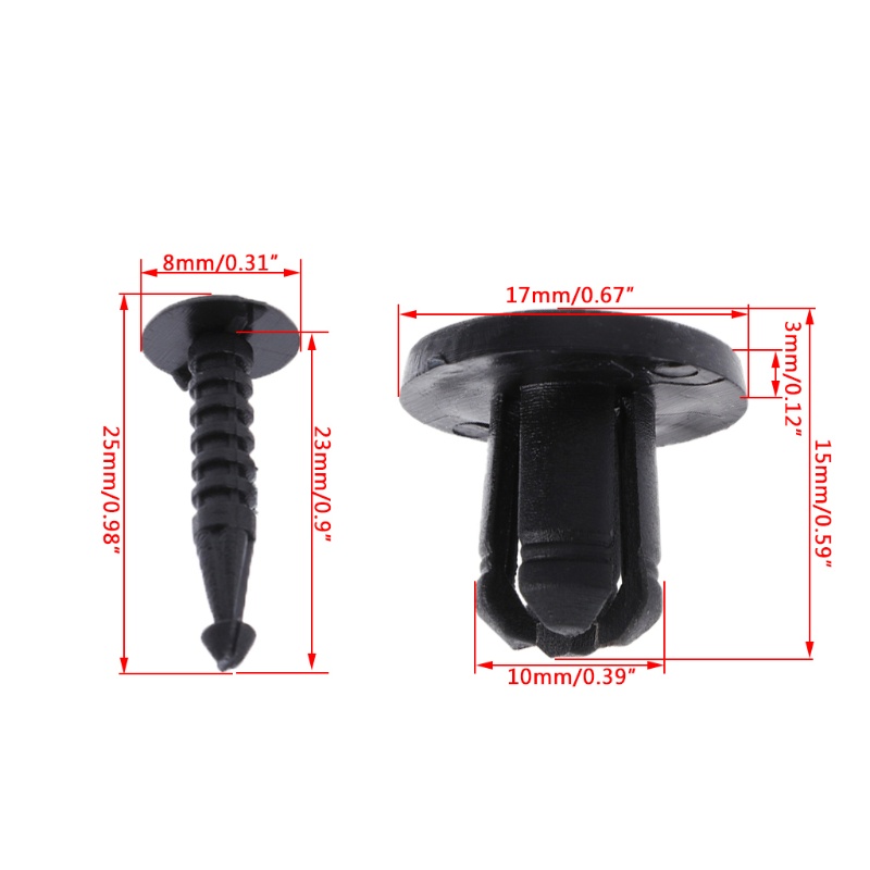 Set 10 Đinh Tán Kẹp Chuyên Dụng Cho Xe Hơi Clio Laguna Megane Espac
