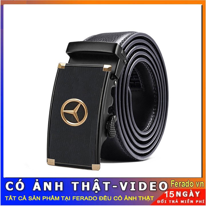 Thắt Lưng Da Bò Mặt Mec Thời Trang Nam Cao Cấp