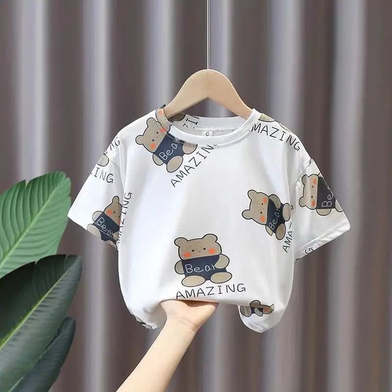 Áo Thun Cotton Tay Ngắn Dáng Rộng Phong Cách Thời Trang Hàn Quốc Mới Kích Thước 2022