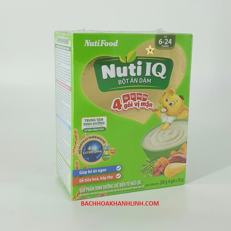 Bột Ăn Dặm NUTI IQ HỘP 200gram