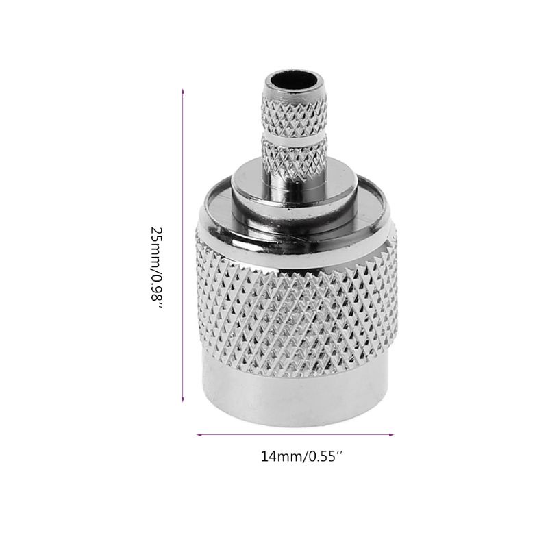 Đầu Nối RF Mạ Niken Cho Dây Cáp RG58 RG142 RG400 LM