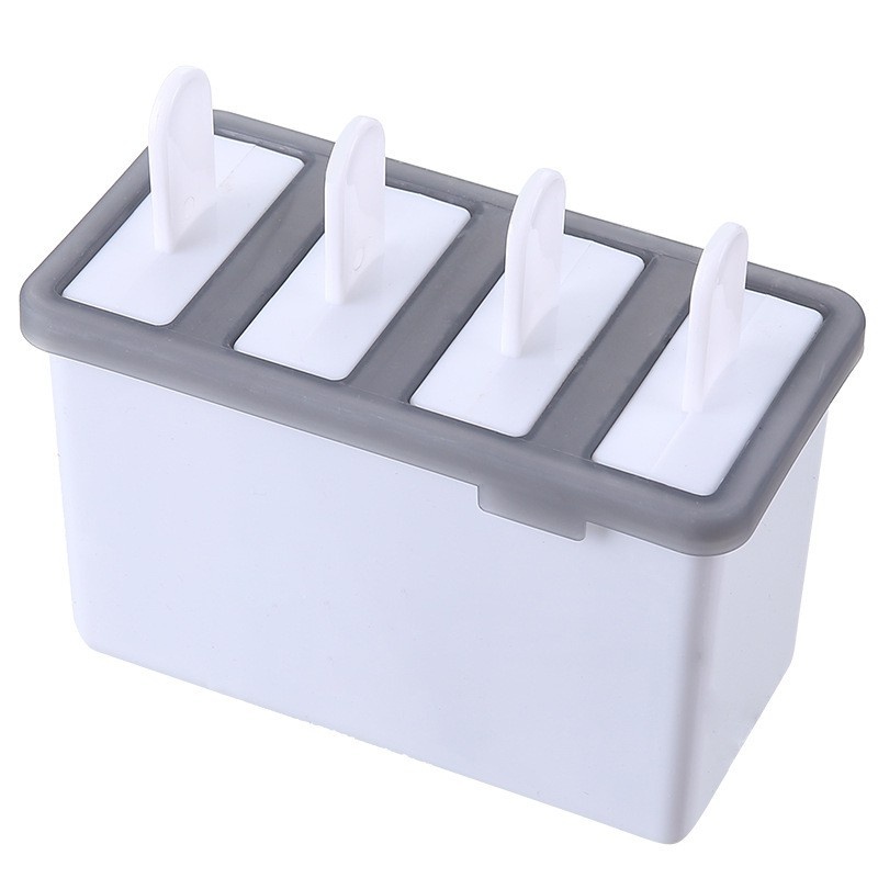 Khuôn làm kem que 4 ngăn chất liệu silicone