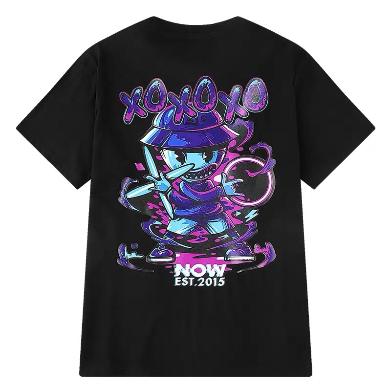[FREESHIP](CÓ SẴN ) HÀNG CHÍNH HÃNG Áo thun NELLYHEYBIG unisex,họa tiết hình con game cầm kiếm mã THDX5342AZ.