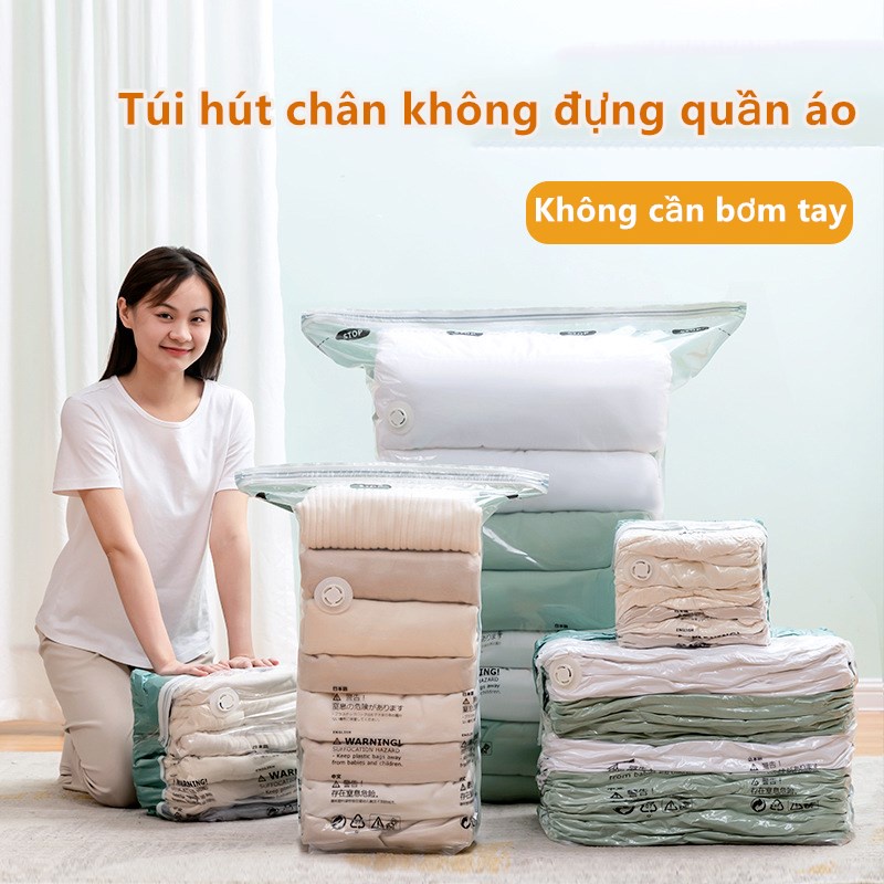 Túi hút chân không đựng quần áo sức chứa lớn tiện lợi cho du lịch/ đựng vật dụng trong nhà