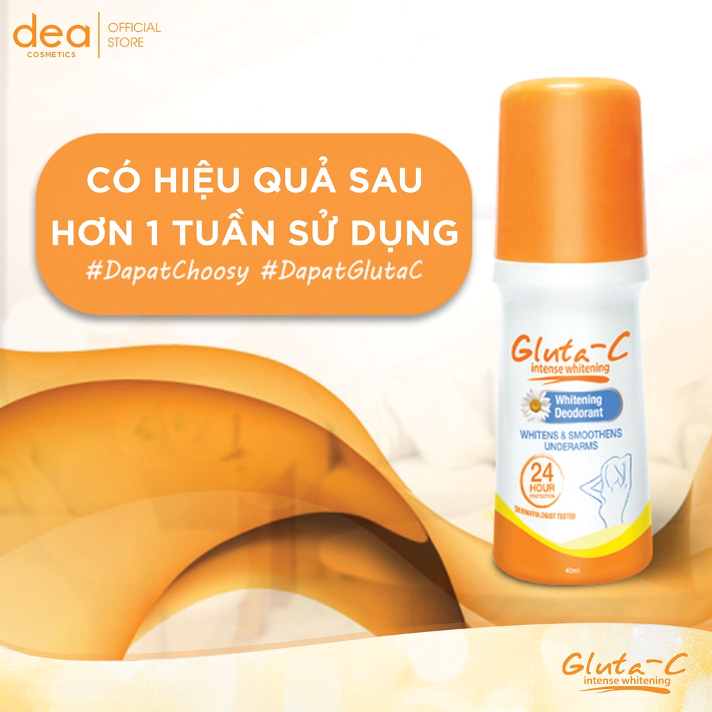 Lăn nách Gluta-C Khử Mùi, Mờ thâm, Dưỡng Trắng Da