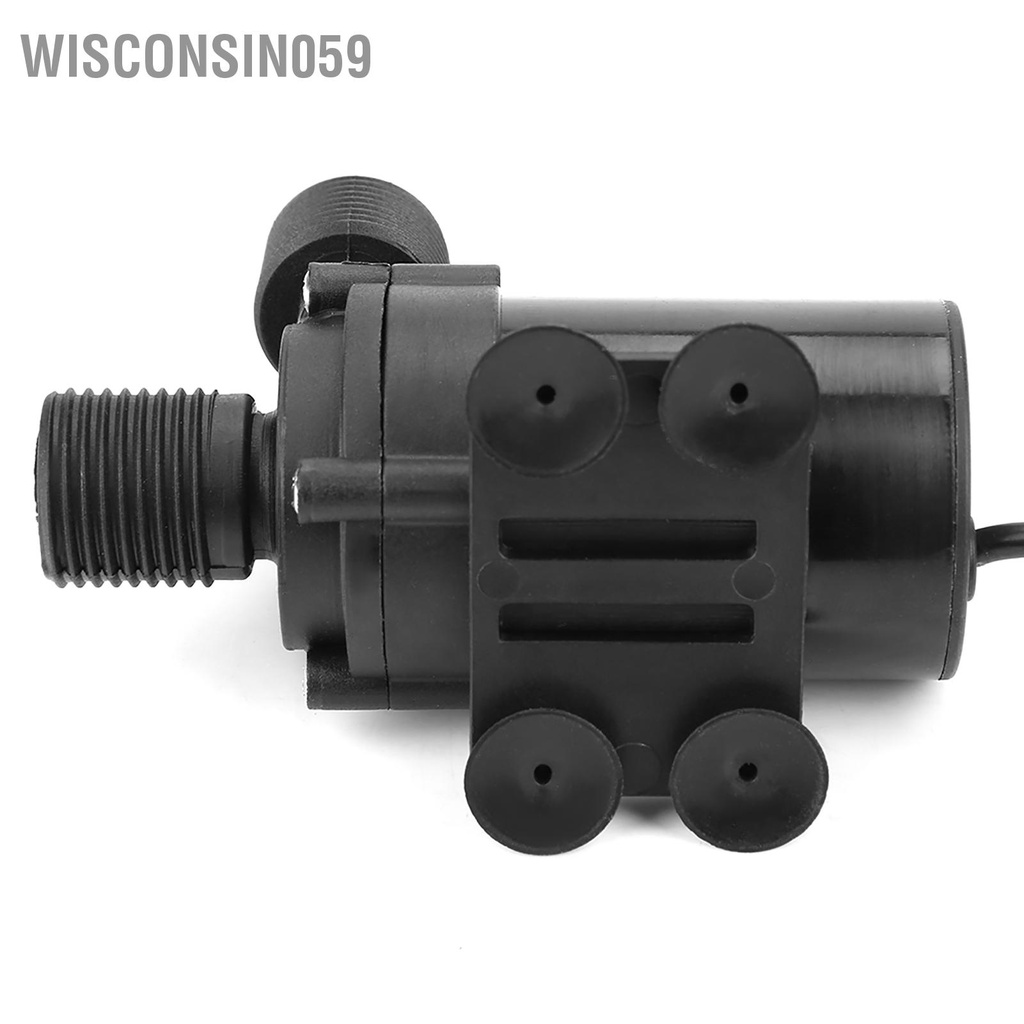Wisconsin059 Máy bơm nước không chổi than Mini DC cho nóng năng lượng mặt trời 24V -40 ℃ ~ 100