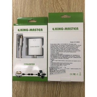 CÁP TYPE-C RA HDMI KINGMASTER KY-V005S