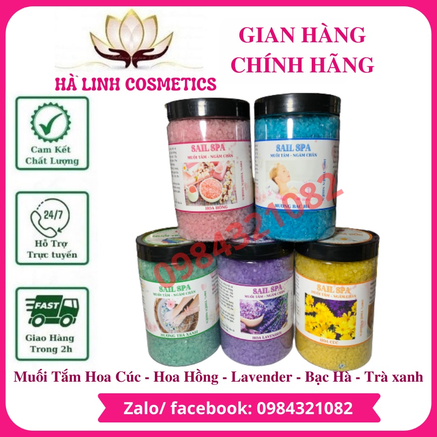 1kg Muối tắm, muối ngâm chân, muối Himalaya, muối chuyên dùng cho Spa