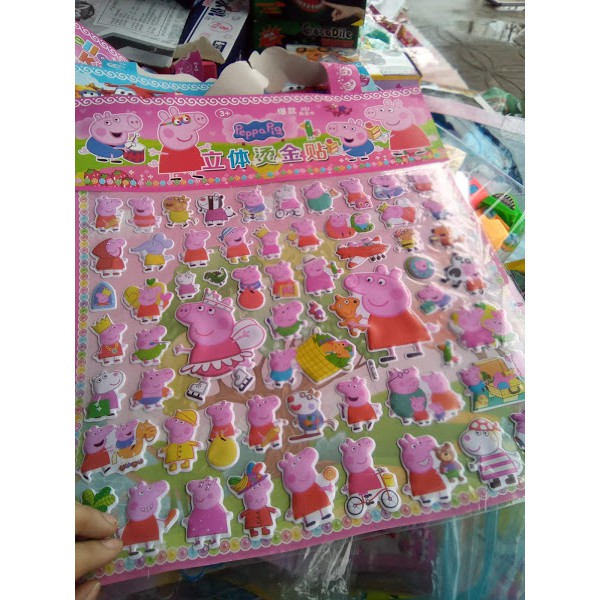 Đồ chơi hình dán heo peppa