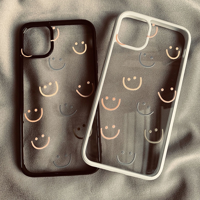 Ốp Điện Thoại Trong Suốt Chống Rơi In Hình Mặt Cười Cá Tính Cho Apple 11/12/13Promax Iphone78plus X/Xsxr