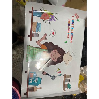Tranh dán bếp 3D