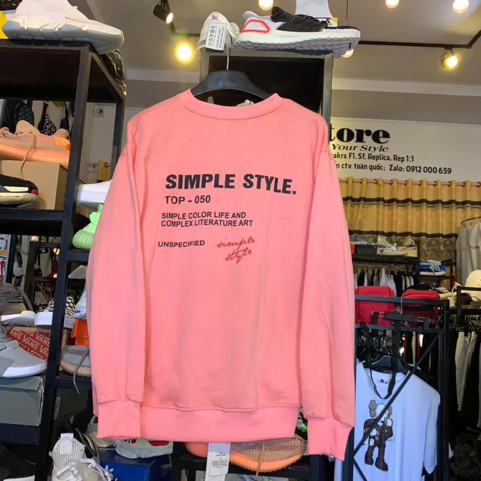 Áo sweater phong cách unsiex - kèm ảnh thật (gin store)