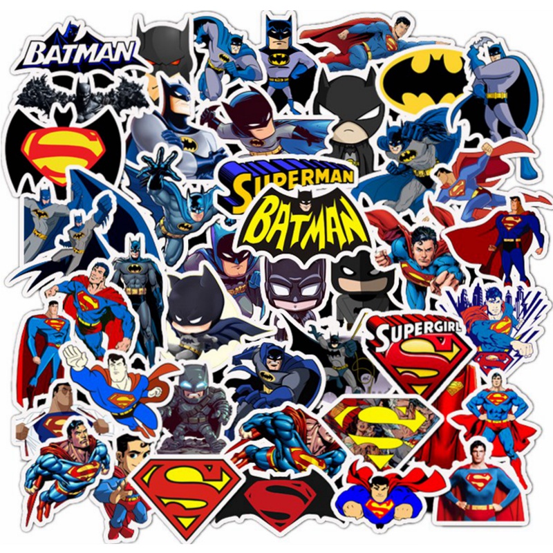 Miếng Dán Trang Trí Chống Thấm Nước Hình Marvel Avengers Spiderman Iron Man Batman Dành Cho Hành Lý