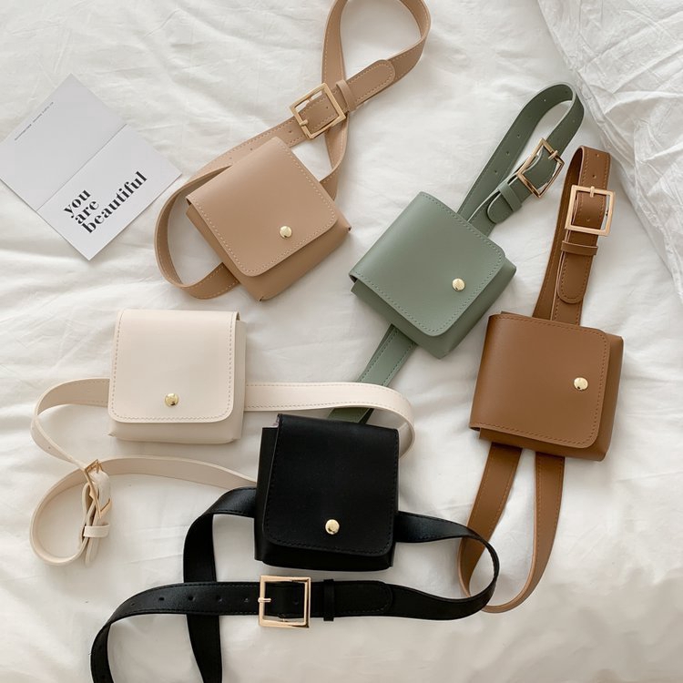 Mới Túi Đeo Chéo Màu Trơn Thời Trang Năng Động Cho Nữ