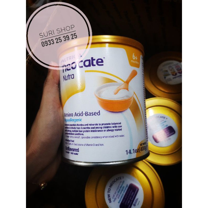 BỘT ĂN DẶM CHO TRẺ DỊ ỨNG ĐẠM SỮA BÒ - NEOCATE NUTRA 400GR