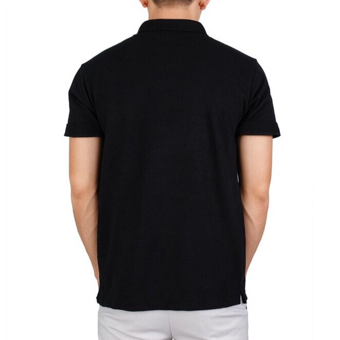 Áo Thun Nam  ngắn tay cổ bẻ Màu Đen, Áo thun nam có cổ chất cotton đẹp | BigBuy360 - bigbuy360.vn