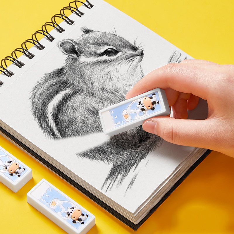 Cục gôm họa tiết 2D hoạt hình đáng yêu