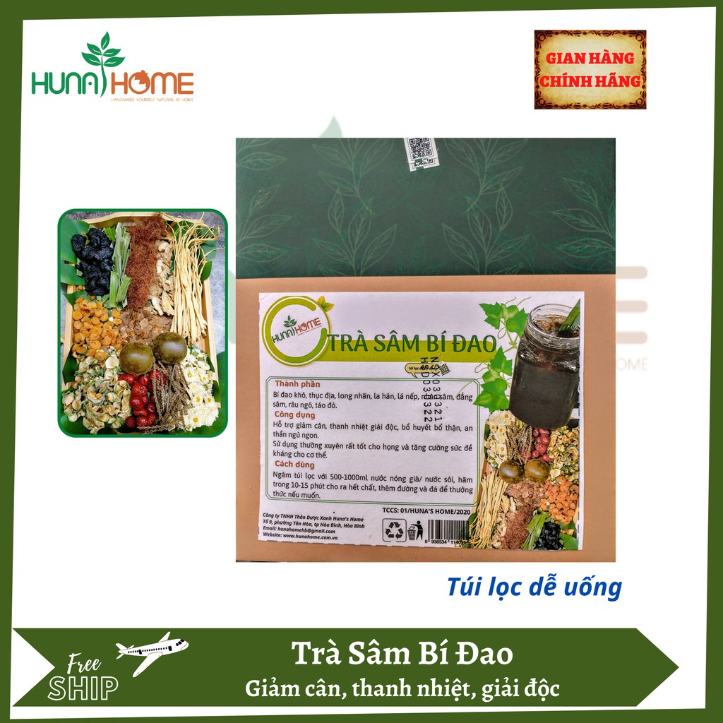 Trà sâm bí đao Huna's Home