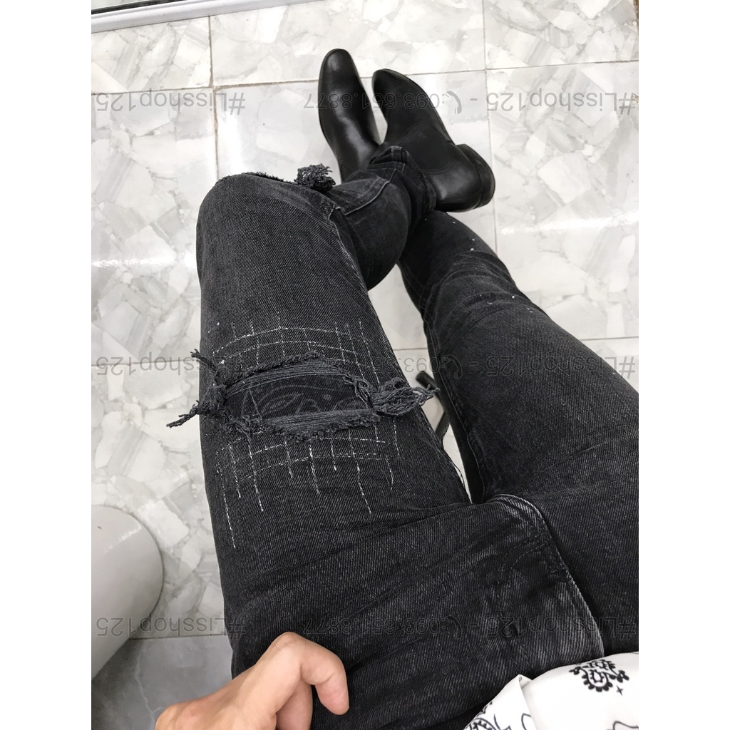 Quần Jeans Nam ZARA Authentic Rách Vá Kiểu Cực Chơi